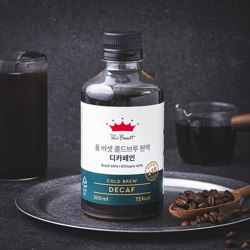 [로켓프레시] 폴바셋 콜드브루 원액 디카페인, 300ml, 1개