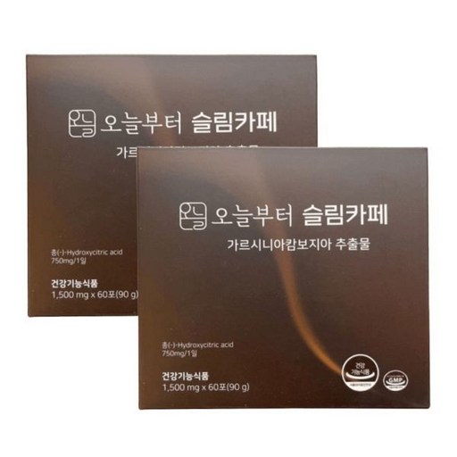 오늘부터슬림카페 방탄커피 1500mg x 60포 4박스(4개월분) MCT오일 블랙커피맛 오늘부터 슬림카페 4박스 606752