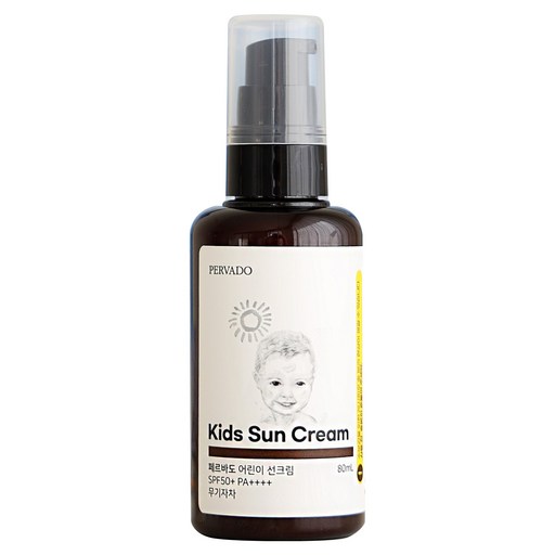 페르바도 유아용 눈시림제로 논나노 무기자차 촉촉 보습 선크림 SPF50+ PA++++, 1개, 80ml