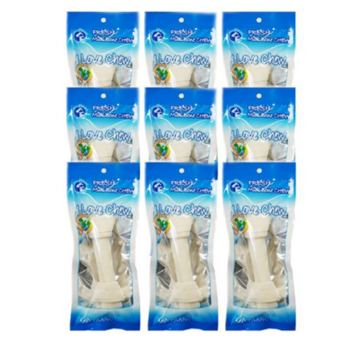 베트랑 대형견용 소가죽 개껌, 우유맛, 65g, 9개