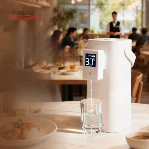 EZMEIKE 휴대용 무선 스마트 디지털 디스플레이 정수기 워터디스펜서 304 스테인리스강 노인용 가정용 상업용 사무실용