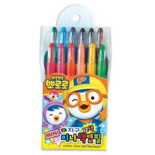 색연필 지구화학)뽀로로 미니 샤프식색연필 12색