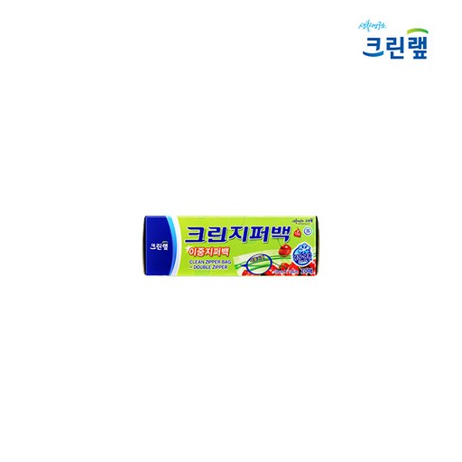 크린랩 크린지퍼백 이중 지퍼백 미니 15x10cm 20매 / 냉장 냉동 국산