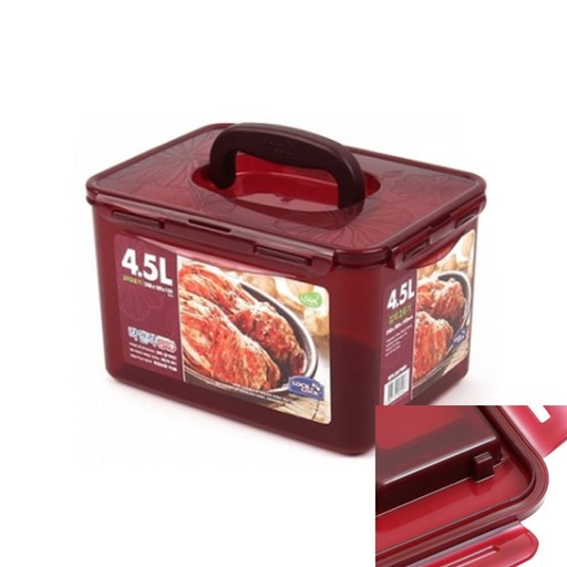김치밀폐용기 김치보관용기 락앤락 손잡이 김치통 4.5L