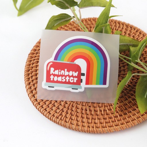천아트 의류전사지 Rainbow 무지개(F933) 티셔츠 다리미 열전사지
