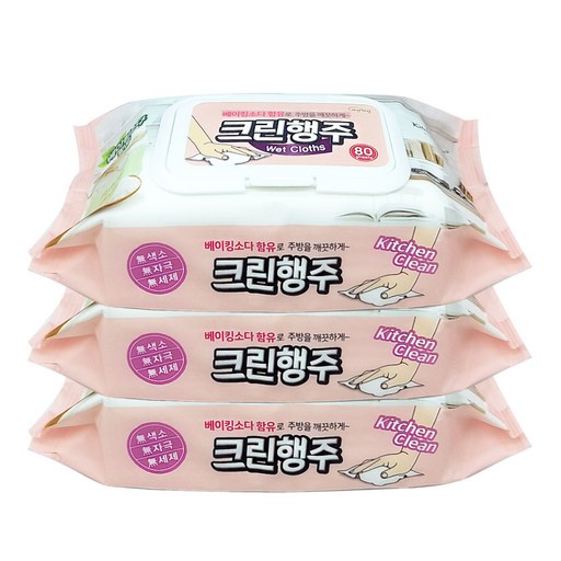 베이킹소다가 함유된 크린행주 80매