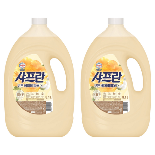 샤프란 섬유유연제 코튼 베이비파우더 본품