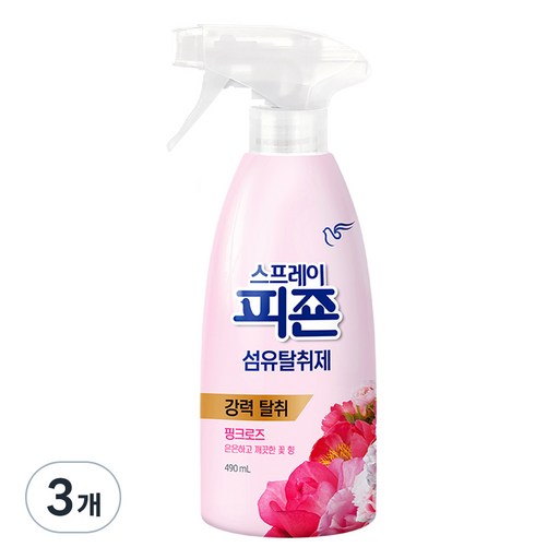 피죤 스프레이 섬유탈취제 본품 핑크로즈